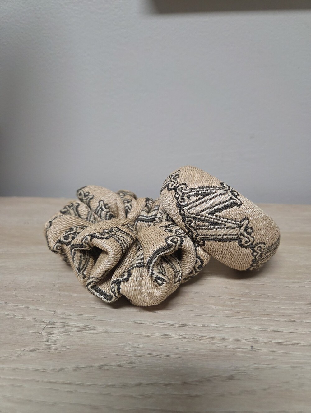 MaxMara Raffia Scrunchie & Cuff Bracelet